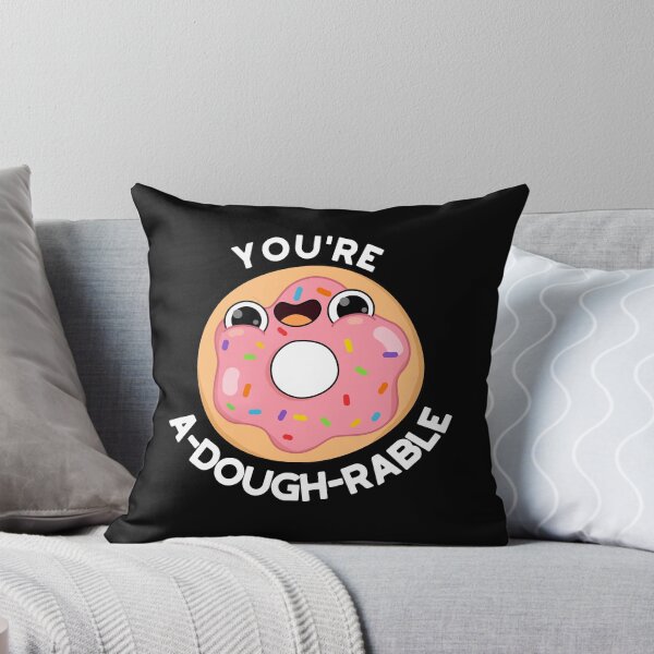 Item preview, You're A-Dough-Rable Funny Donut Puns (Dark BG) designed and sold by punnybone.