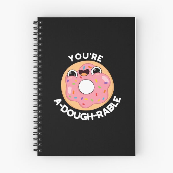 Item preview, You're A-Dough-Rable Funny Donut Puns (Dark BG) designed and sold by punnybone.