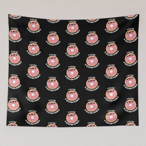 Item preview, You're A-Dough-Rable Funny Donut Puns (Dark BG) designed and sold by punnybone.