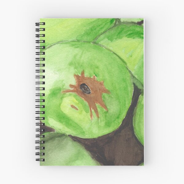 Item preview, Green Delight Watercolor Painting of a Pile of Green Apples designed and sold by AliCatOriginals.