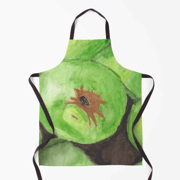 Item preview, Green Delight Watercolor Painting of a Pile of Green Apples designed and sold by AliCatOriginals.