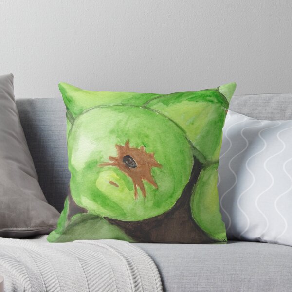 Item preview, Green Delight Watercolor Painting of a Pile of Green Apples designed and sold by AliCatOriginals.