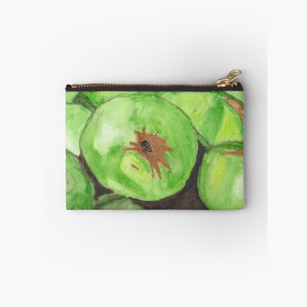 Item preview, Green Delight Watercolor Painting of a Pile of Green Apples designed and sold by AliCatOriginals.