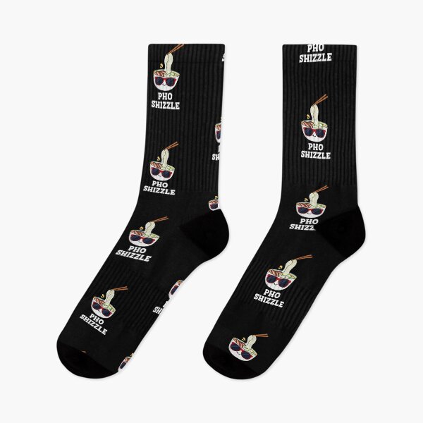 Item preview, Pho Shizzle Funny Noodle Puns (Dark BG) designed and sold by punnybone.