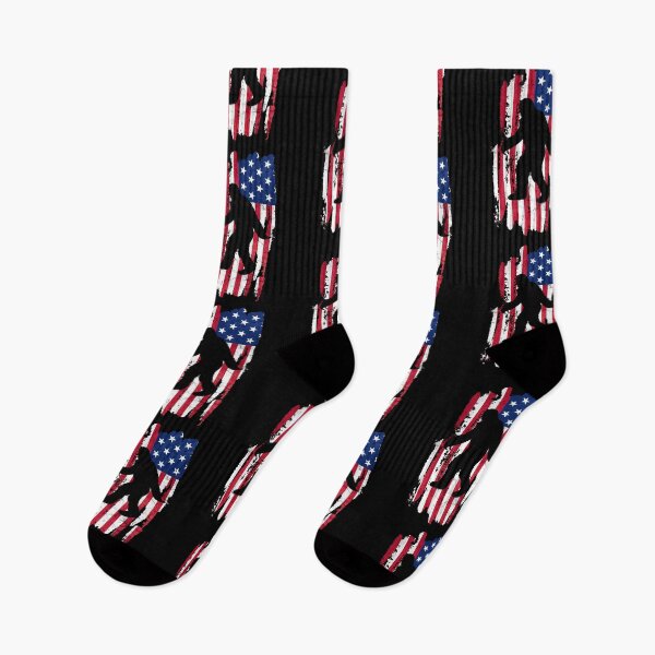 Item preview, Bandera estadounidense Bigfoot Patriotic - Bigfoot Believer designed and sold by narekmug.
