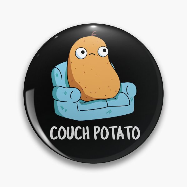 Item preview, Couch Potato Funny Potato Puns (Dark BG) designed and sold by punnybone.
