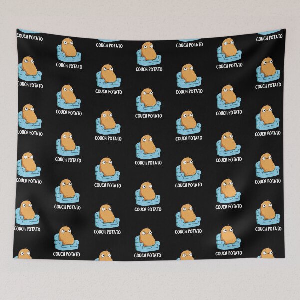 Item preview, Couch Potato Funny Potato Puns (Dark BG) designed and sold by punnybone.