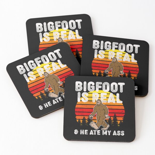 Item preview, Bigfoot Is Real And He Ate My Ass Funny Retro Vintage designed and sold by narekmug.