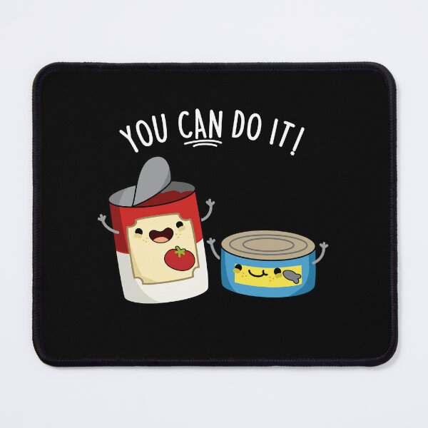 Item preview, You Can Do It Funny Canned Food Puns (Dark BG) designed and sold by punnybone.