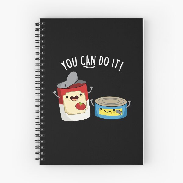 Item preview, You Can Do It Funny Canned Food Puns (Dark BG) designed and sold by punnybone.