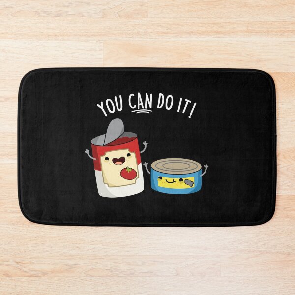 Item preview, You Can Do It Funny Canned Food Puns (Dark BG) designed and sold by punnybone.
