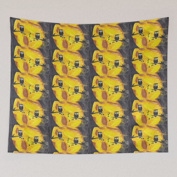 Item preview, Two Owls on a Moon - Moon Glow designed and sold by AliCatOriginals.