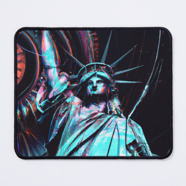 Item preview, Glitchcore Statue Of Liberty designed and sold by Zestpond.