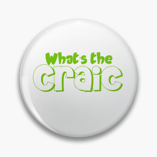 Item preview, What’s the Craic in green designed and sold by Haiii-Designs.