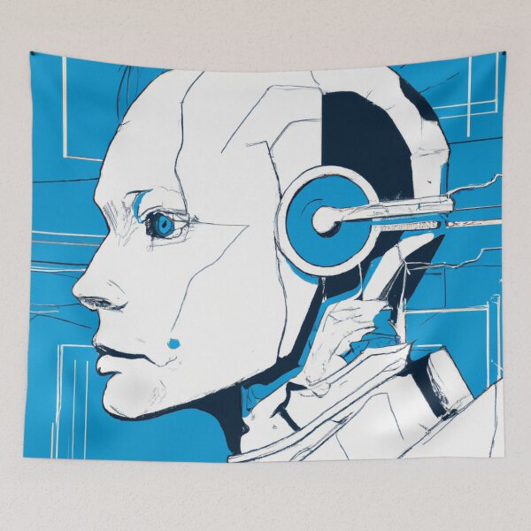 Item preview, Futuristic Robot AI designed and sold by Zestpond.