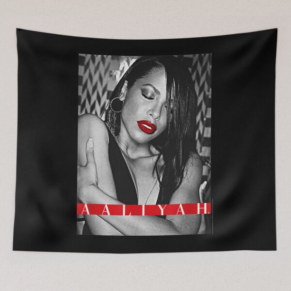 Item preview, Aáliyáh Red Lips with Red Type Block designed and sold by BENJAMINWADDELL.
