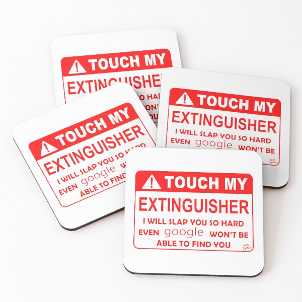 Item preview, Do Not Touch My Fire Extinguisher; designed and sold by StickerApe.