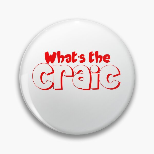 Item preview, What’s the Craic in red designed and sold by Haiii-Designs.