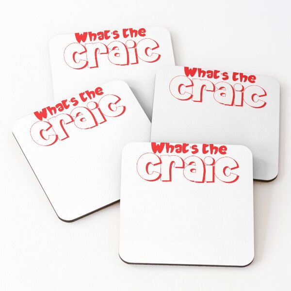 Item preview, What’s the Craic in red designed and sold by Haiii-Designs.