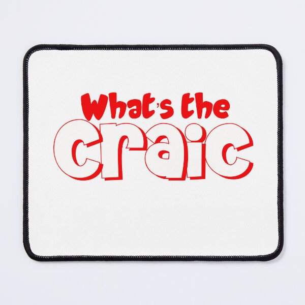 Item preview, What’s the Craic in red designed and sold by Haiii-Designs.