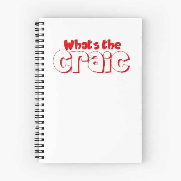 Item preview, What’s the Craic in red designed and sold by Haiii-Designs.