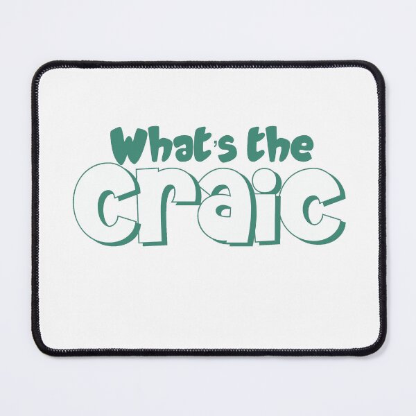 Item preview, What’s the Craic in teal designed and sold by Haiii-Designs.
