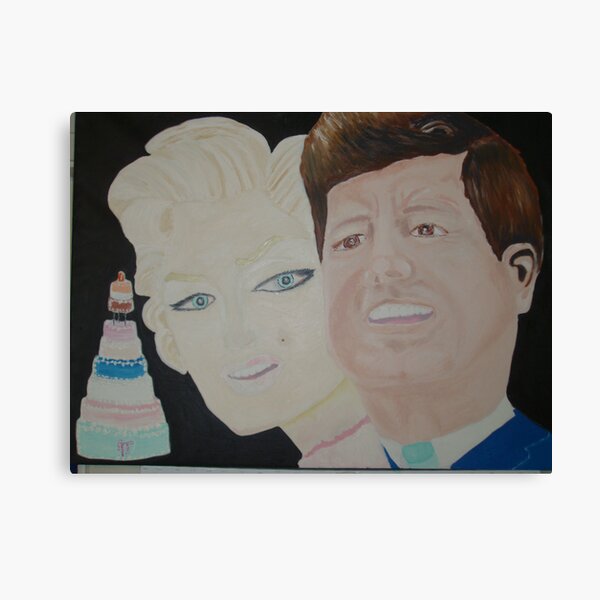 “ Happy Birthday Mr President ” – JFK & Marilyn Canvas Print