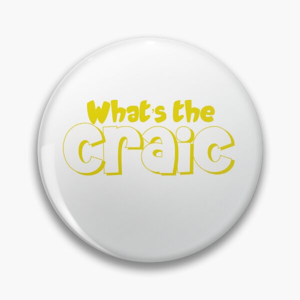 Item preview, What’s the Craic in yellow designed and sold by Haiii-Designs.
