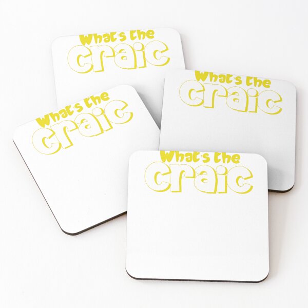 Item preview, What’s the Craic in yellow designed and sold by Haiii-Designs.