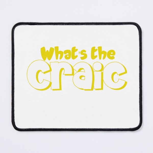 Item preview, What’s the Craic in yellow designed and sold by Haiii-Designs.