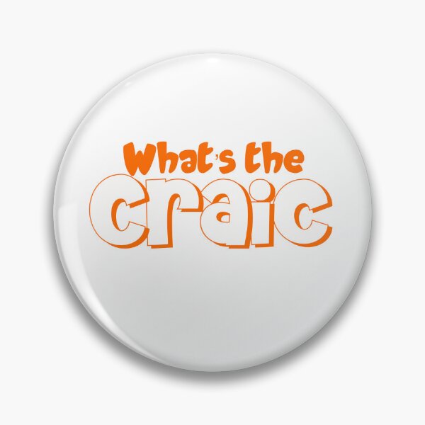 Item preview, What’s the Craic in orange designed and sold by Haiii-Designs.