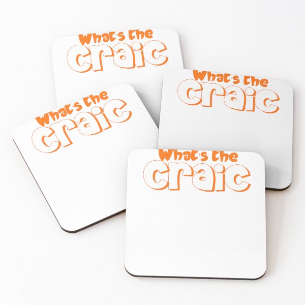 Item preview, What’s the Craic in orange designed and sold by Haiii-Designs.