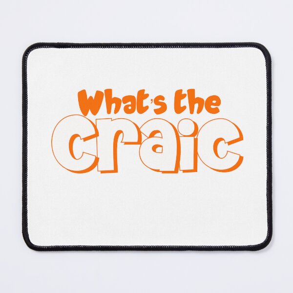 Item preview, What’s the Craic in orange designed and sold by Haiii-Designs.