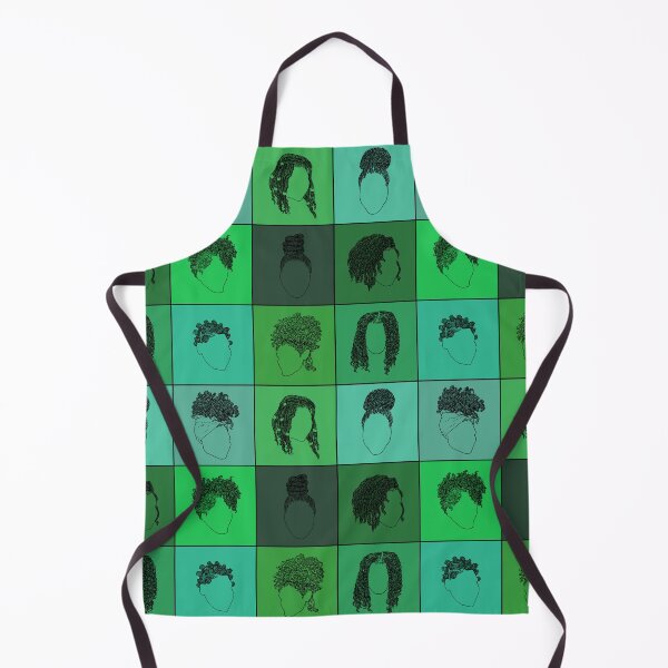 Item preview, Black Hairstyles Green Tones designed and sold by MariaOglesbyArt.