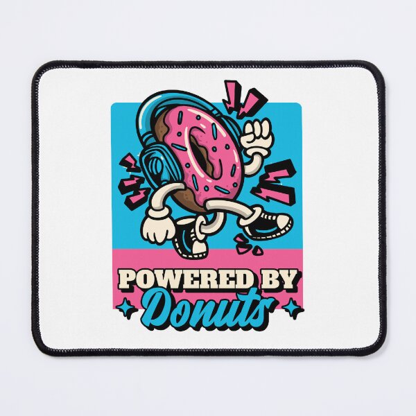 Item preview, Powered by Donuts - funny morning designed and sold by hardscuffle.