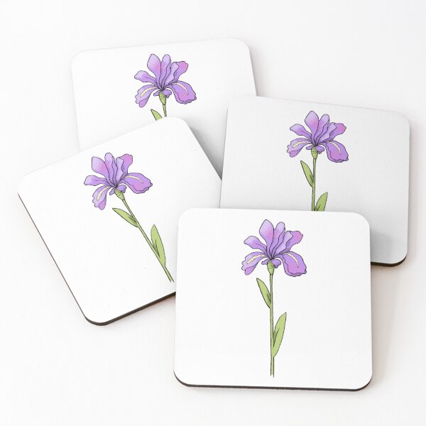 Item preview, Purple Iris Flower, February Birthday Flower designed and sold by Digi Artworks Store.