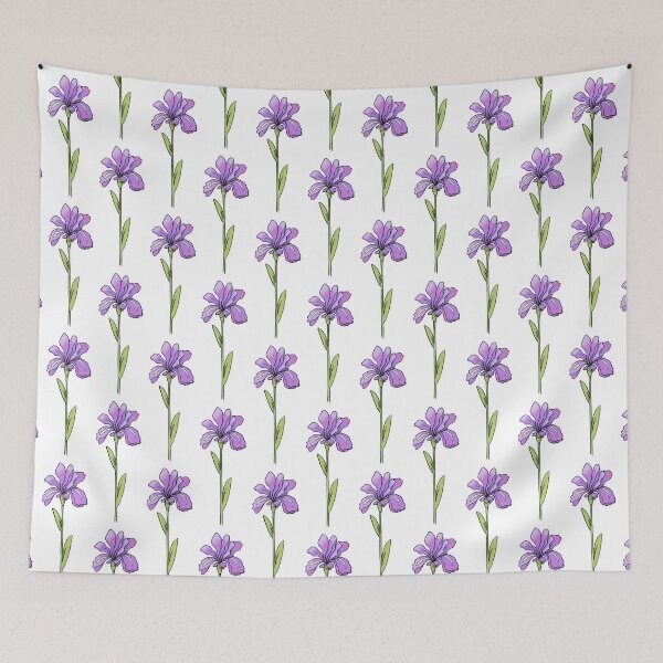 Item preview, Purple Iris Flower, February Birthday Flower designed and sold by Digi Artworks Store.