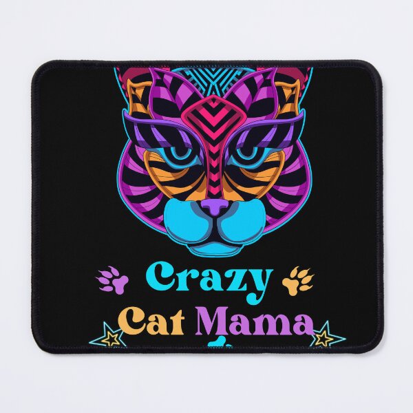 Item preview, Crazy Cat Mama Illustrated Digital Design designed and sold by mangaworldart.