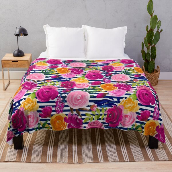 Item preview, Floral Stripes designed and sold by Meliafroggy.