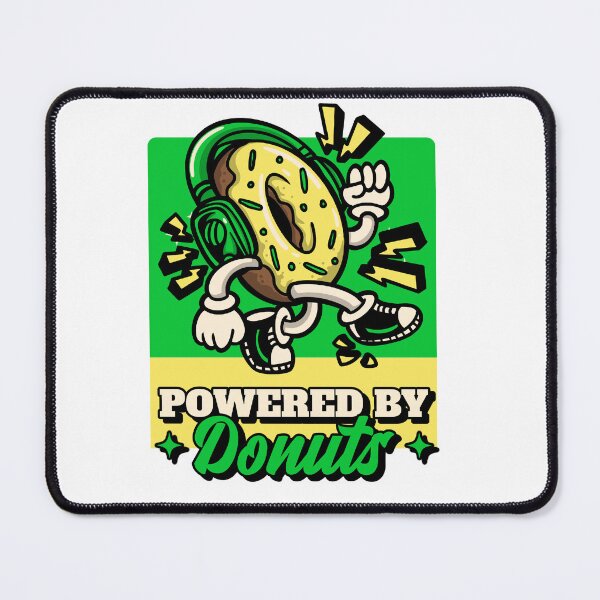 Item preview, Powered by Donuts - funny morning designed and sold by hardscuffle.