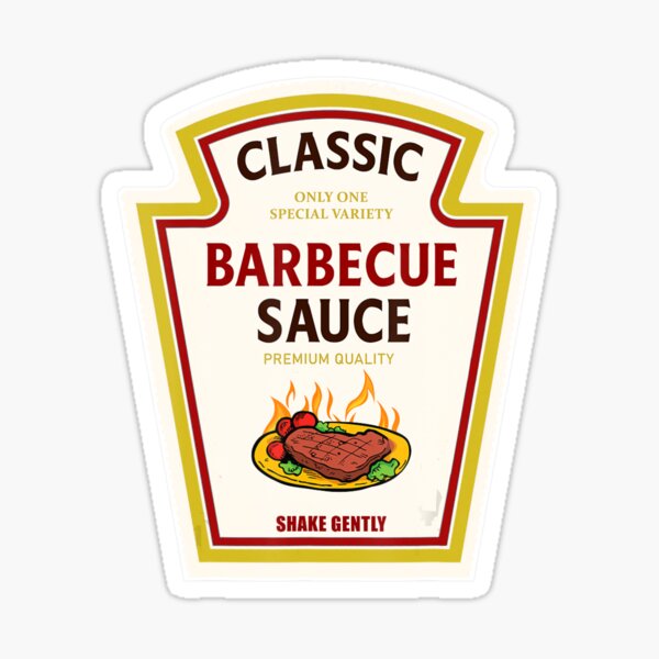 "Bbq Barbecue Sauce Ketchup Mustard Costume Halloween Couple" Sticker