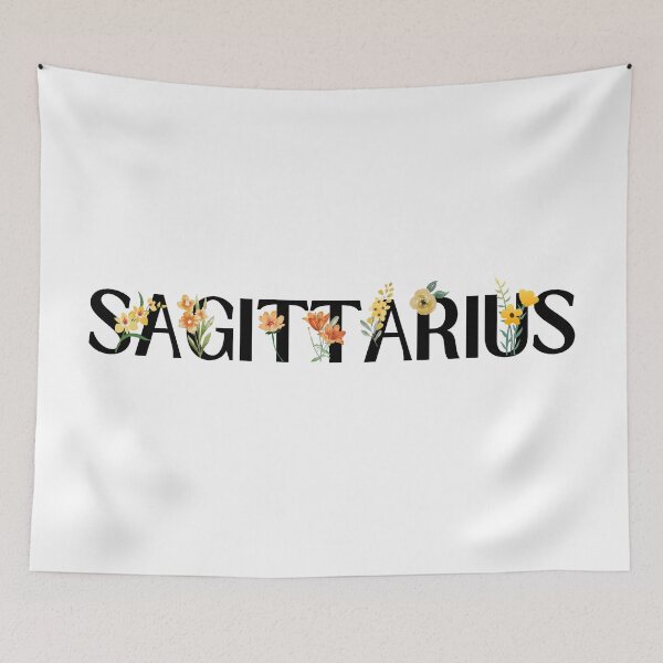 Item preview, Floral Sagittarius Zodiac Sign designed and sold by Hellofriendco.