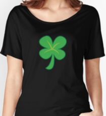 Green clover shamrock for St Patrick's day cute! Women's Relaxed Fit T-Shirt