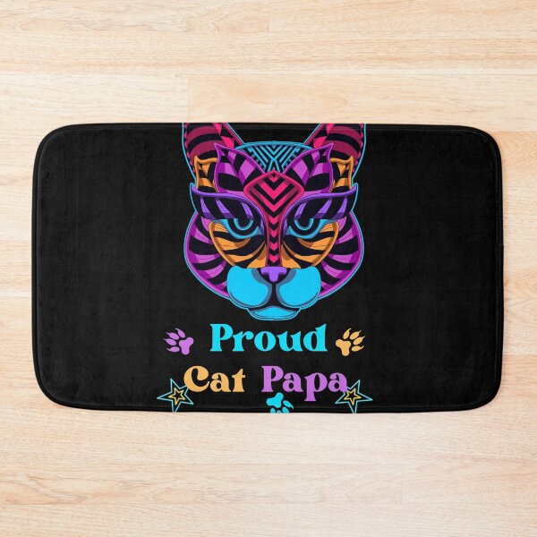 Item preview, Proud Cat Papa Illustrated Digital Design designed and sold by mangaworldart.