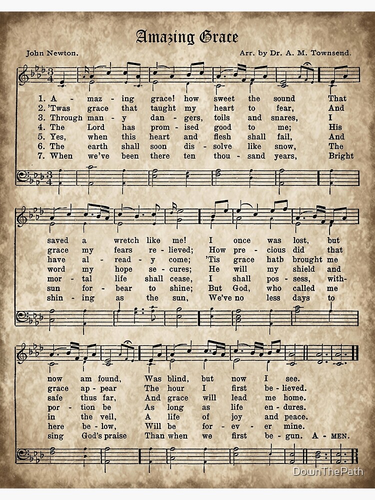 Amazing Grace Vintage Hymn de DownThePath
