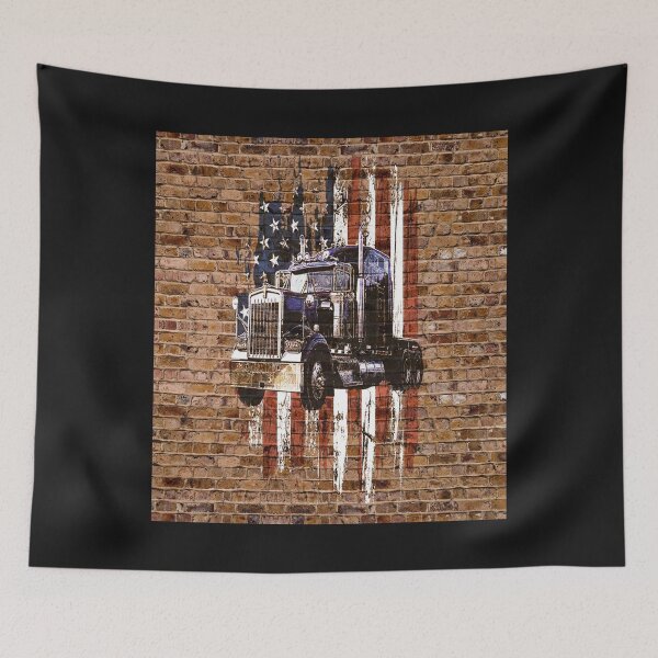 Item preview, Truck Driver American Flag vintage designed and sold by UllrichRupp.