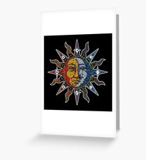 Celestial Mosaic Sun/Moon Greeting Card