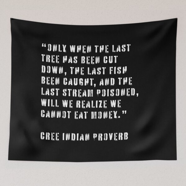 Item preview, Cree Indian Proverb designed and sold by Texterns.