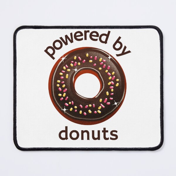 Item preview, Powered by Donuts - funny morning designed and sold by hardscuffle.