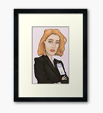 Special Agent Dana Scully Framed Print